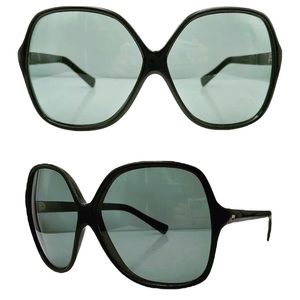 Vintage Oversized Sunglasses in Black, Made in Italy, Italian Statement Sunnies